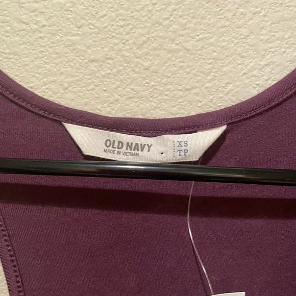 Old Navy | Dark purple tank top w/black lace - Picture 5 of 9